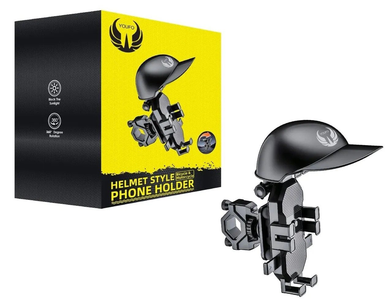 ستاند حامل موبايل على شكل خوذة دراجات